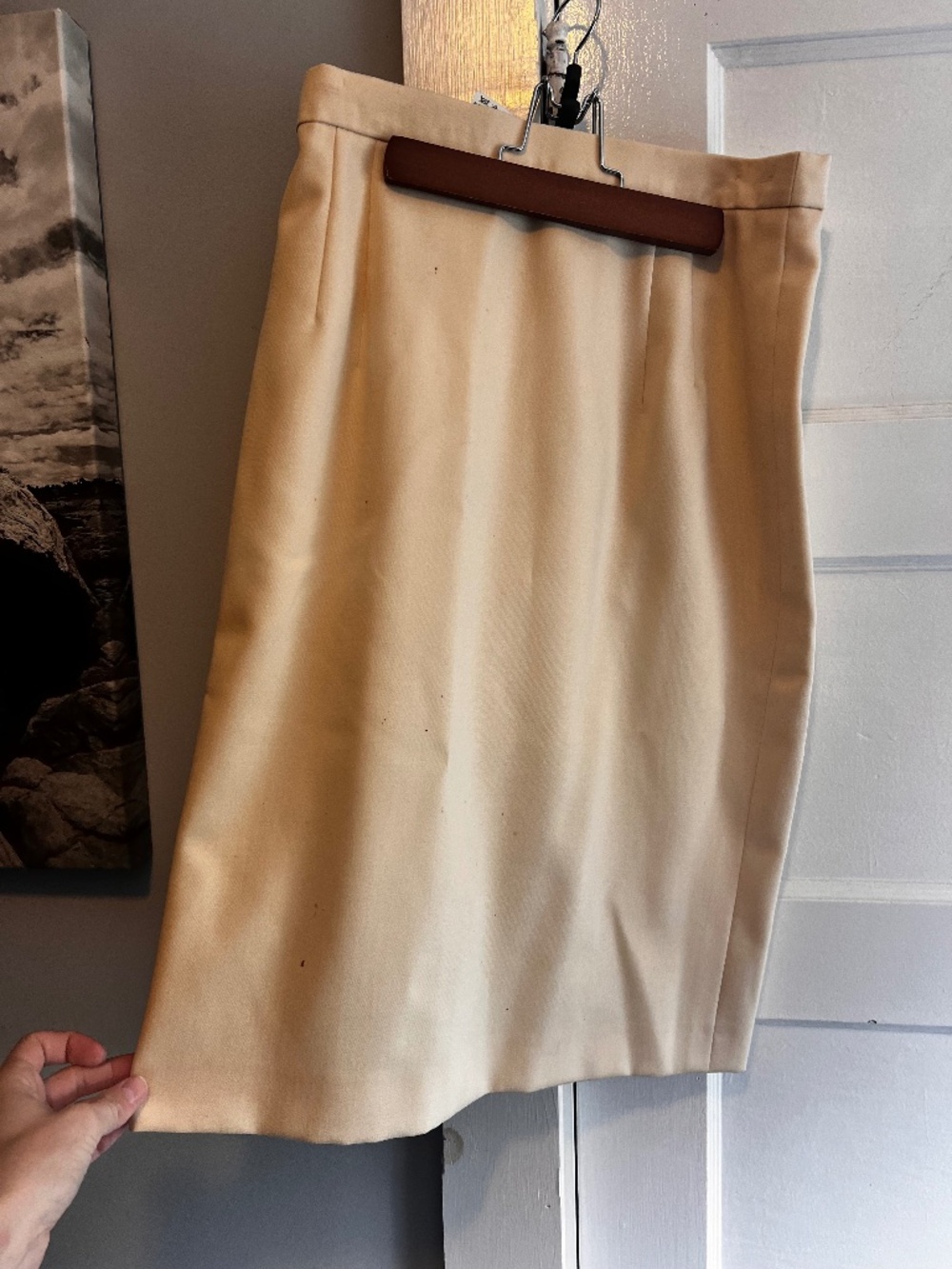 Laurel Cream Pencil skirt Sz 38